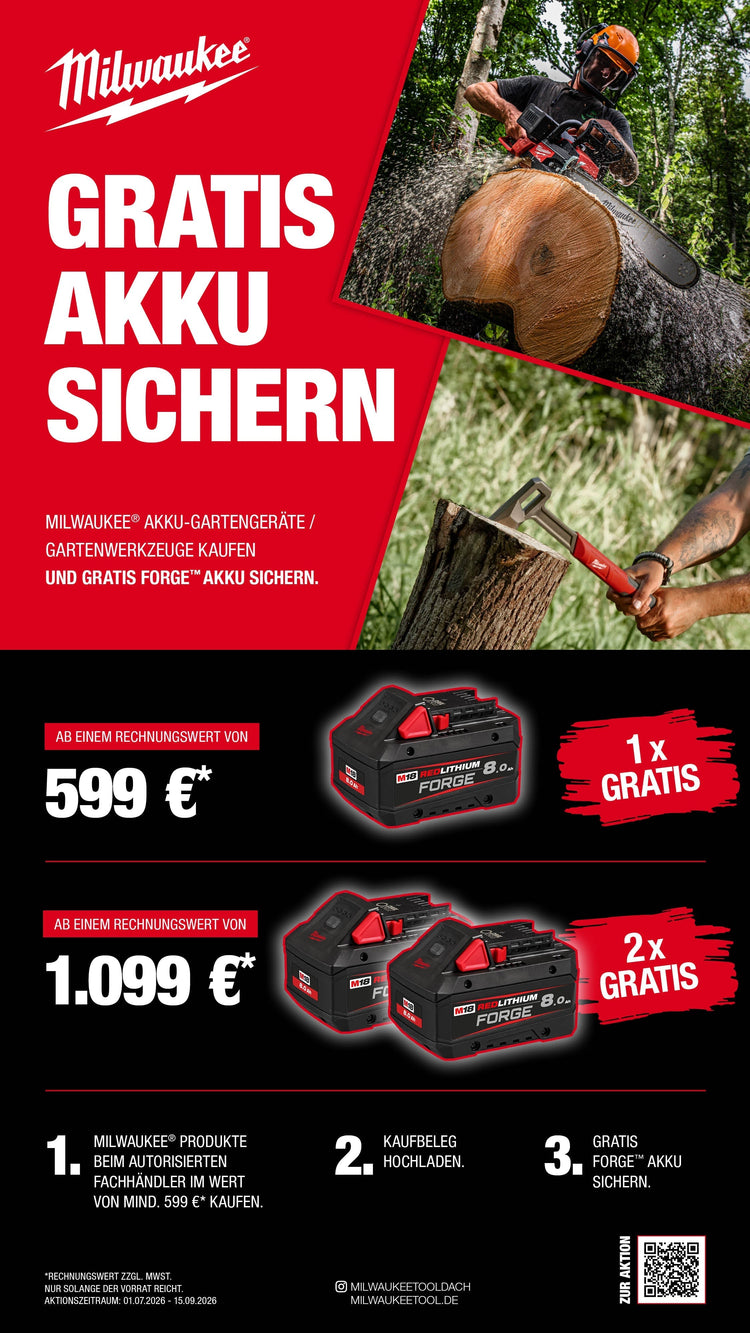 Jetzt mitmachen und Milwaukee kaufen!