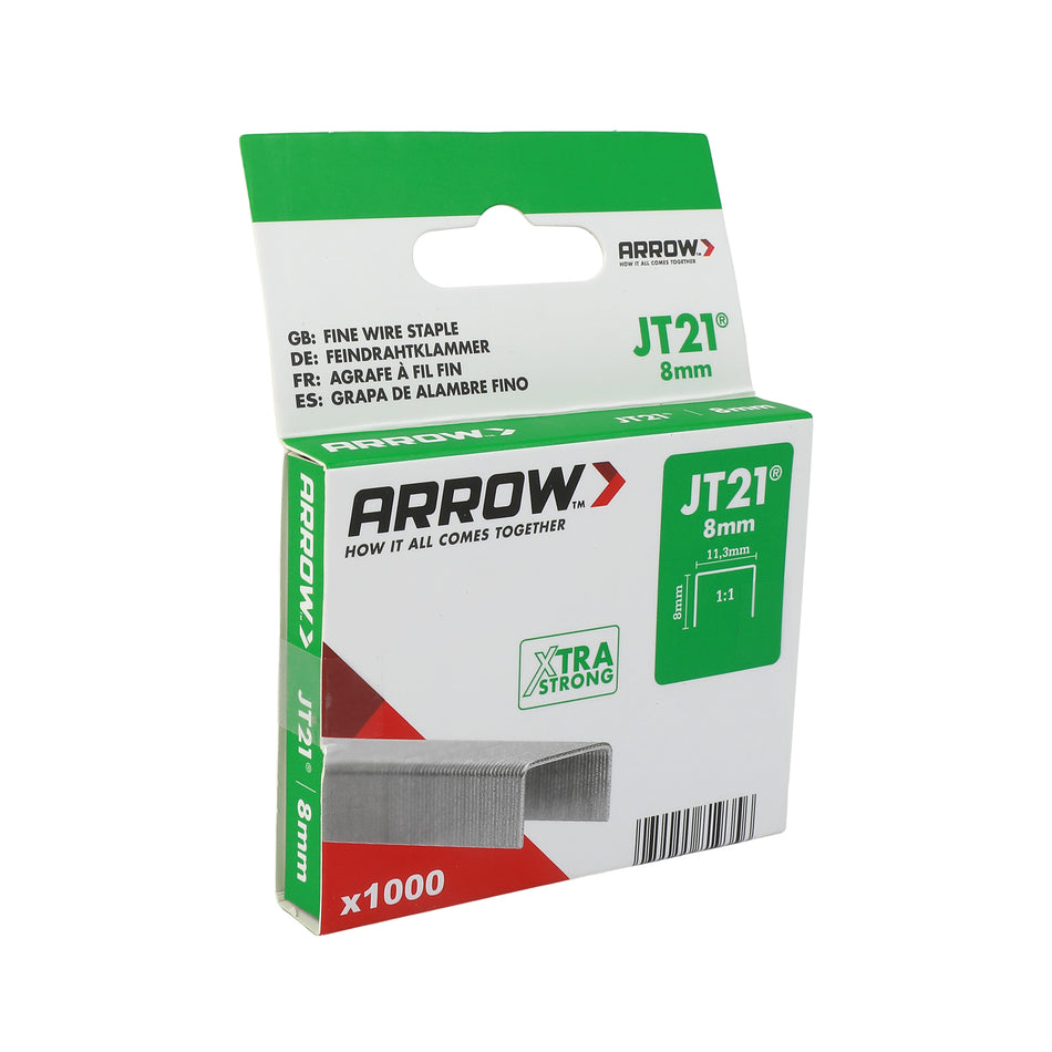KLAMMER JT 21 8MM 1000ST