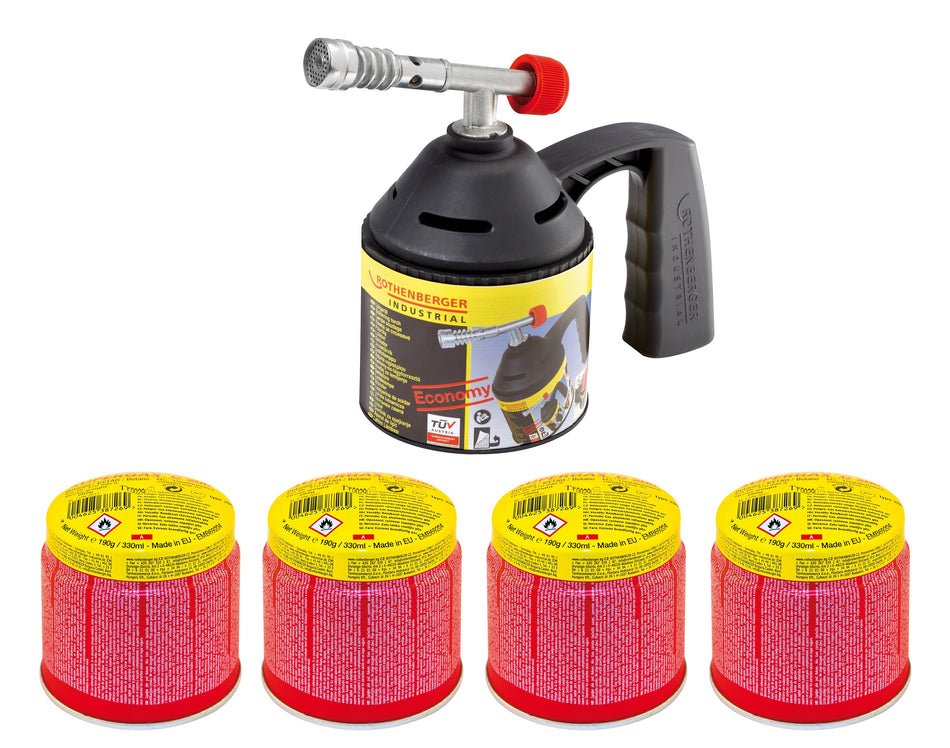 LÖTLAMPENSET INKL. 4 GASKARTUSCHEN