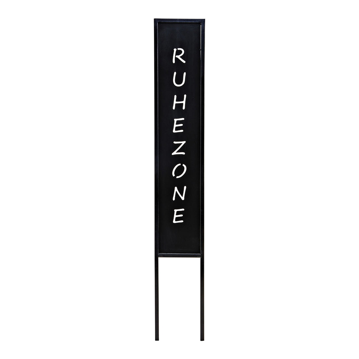STECKER RUHEZONE, METALL SCHWARZ 13X83X1CM