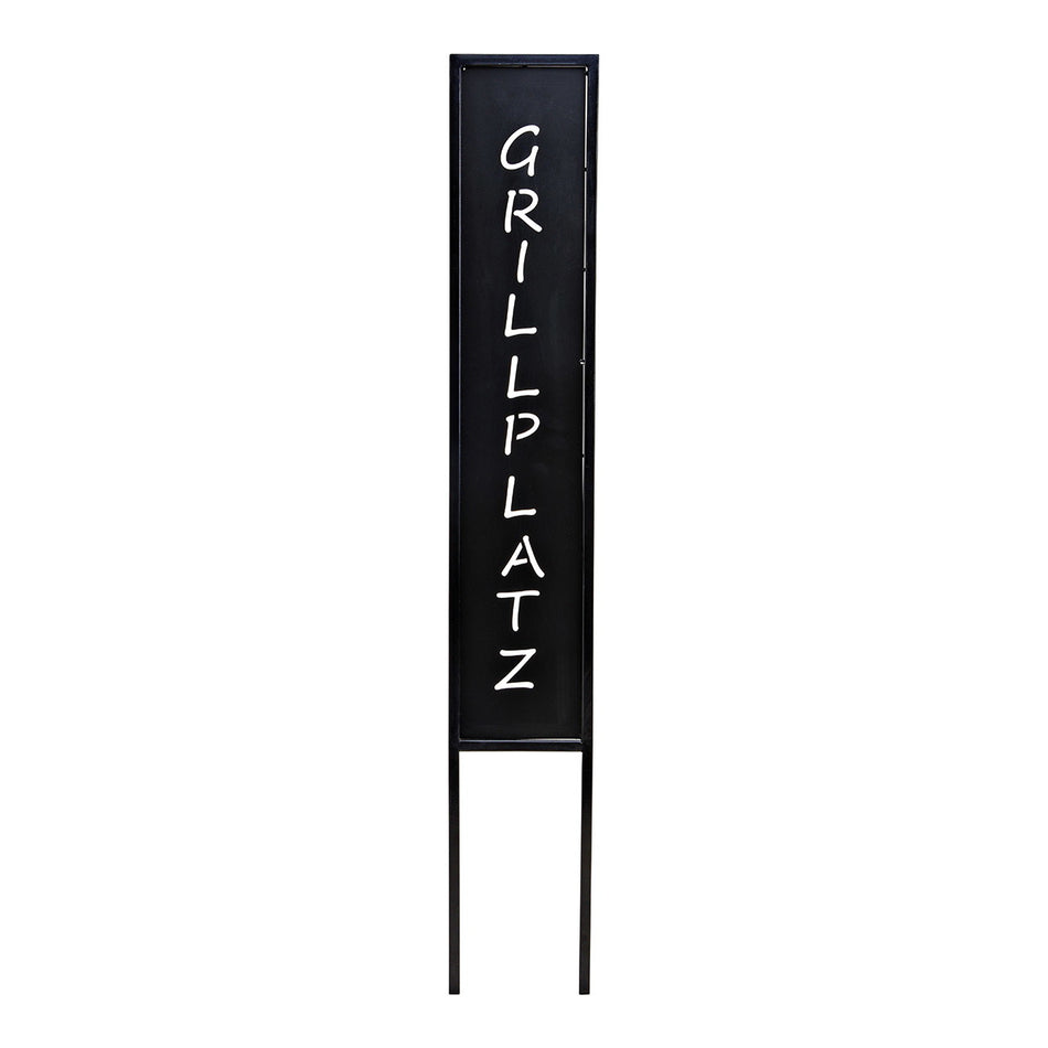 STECKER GRILLPLATZ, METALL SCHWARZ 13X83X1CM