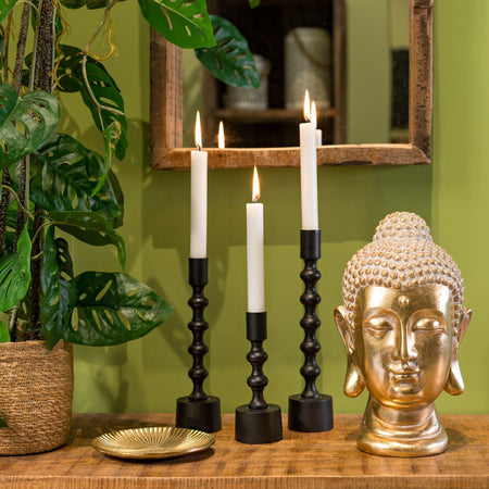 BUDDHAKOPF AUS POLY, GOLD 19X30X17CM