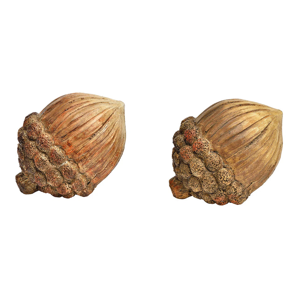 EICHELNUSS AUS POLY, BRAUN 10X11X9CM