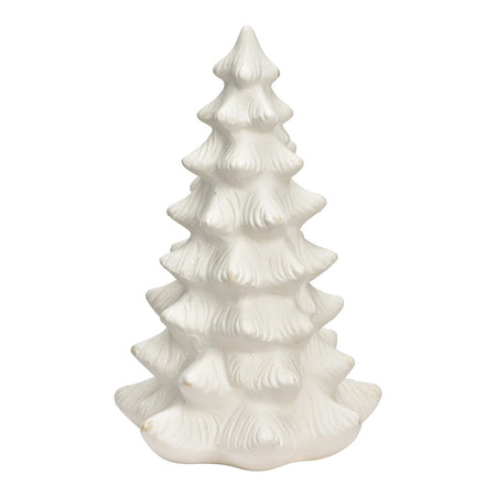 TANNENBAUM AUS PORZELLAN, WEISS 14X21X14CM