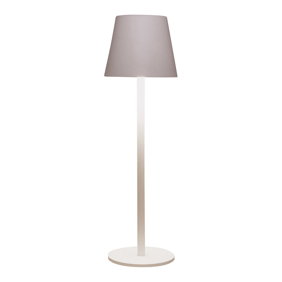 LED-TISCHLAMPE TOUCH DIMMBAR, METALL MATTWEISS 9X27X9CM