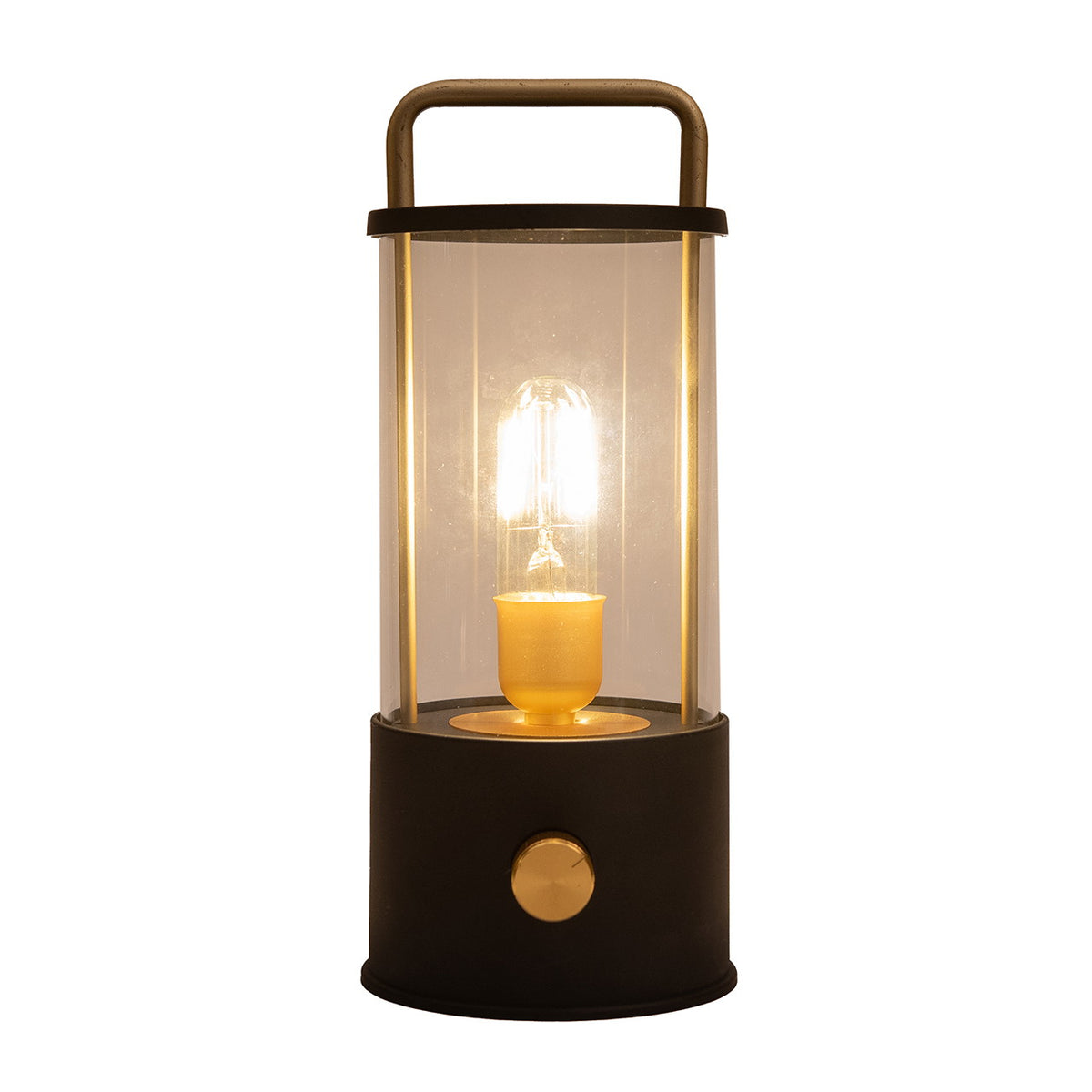 LATERNE LED IP44 DIMMBAR, KUNSTSTOFF MATT SCHWARZ 11X24X11CM