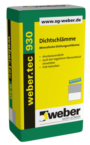 WEBER.TEC 930 DICHTSCHLÄMME DS GRAU 25KG
