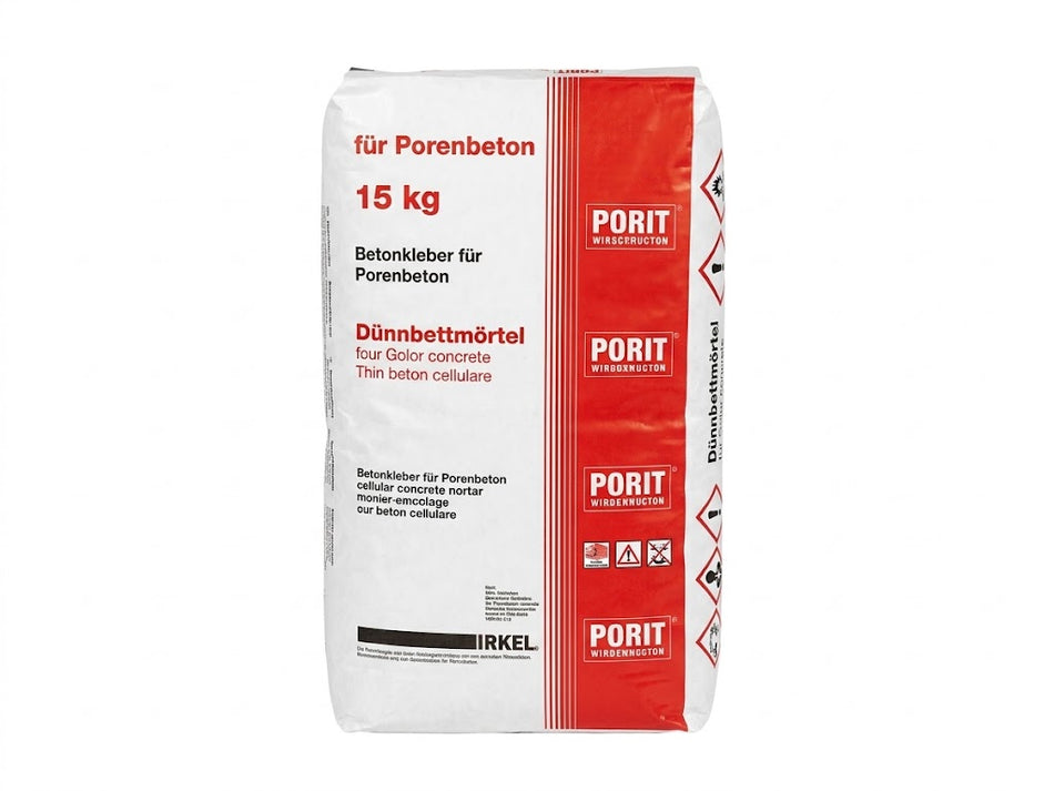 PORENBETON DÜNNBETTMÖRTEL 15,0 KG  PORIT