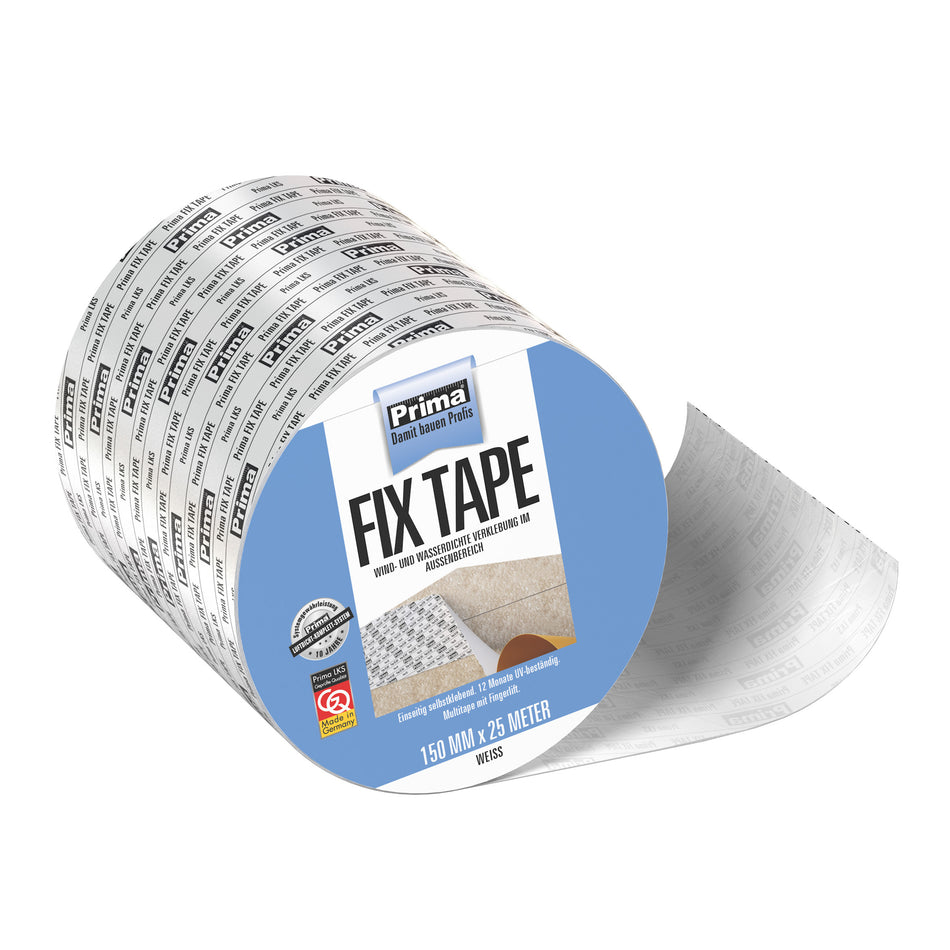 PRIMA FIX TAPE WEIß 150MM 25M