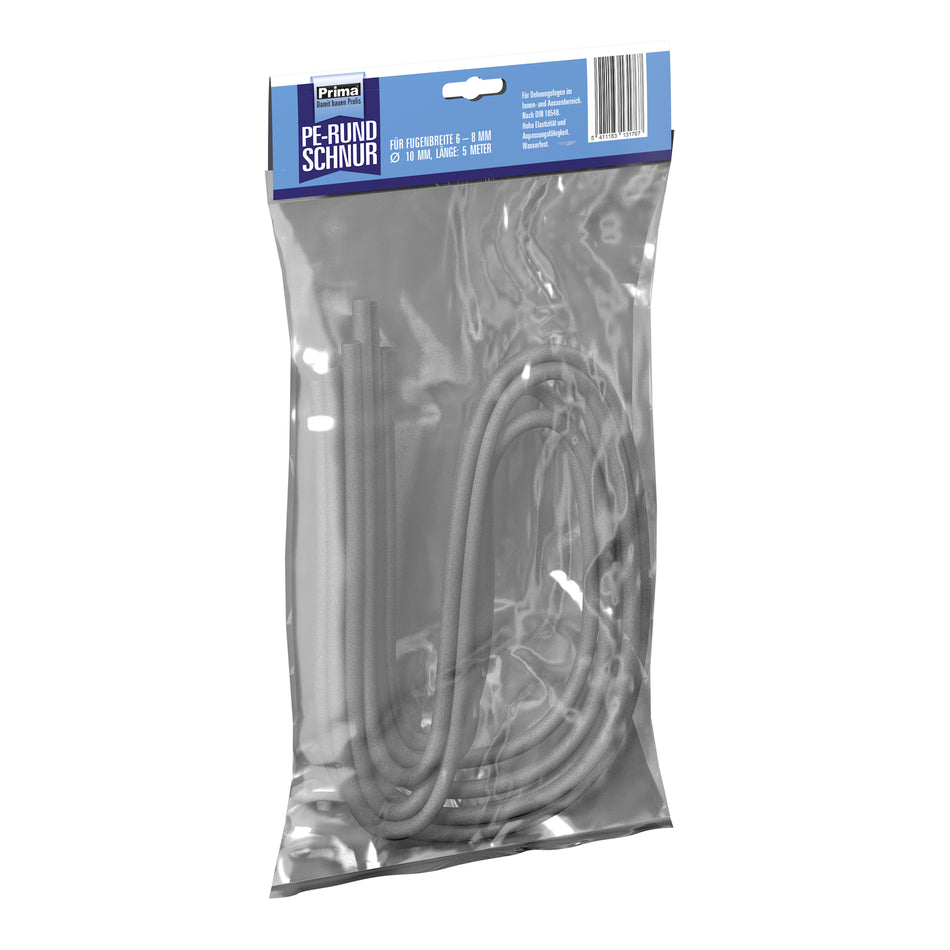 PRIMA PE-RUNDSCHNUR GRAU SB-PACK 10MM 5M
