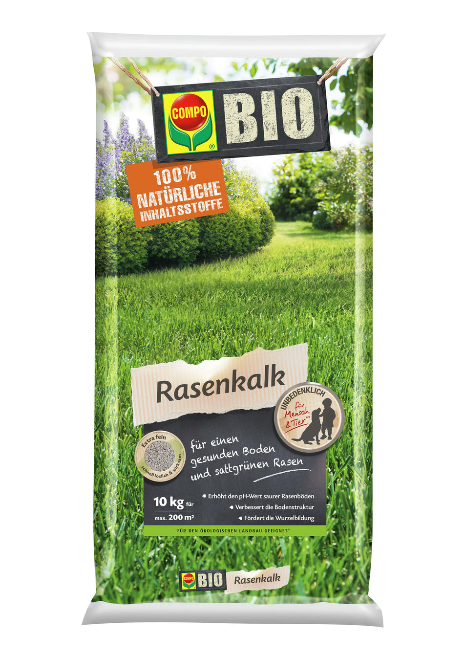 COMPO BIO RASENKALK 10KG FÜR 200M²