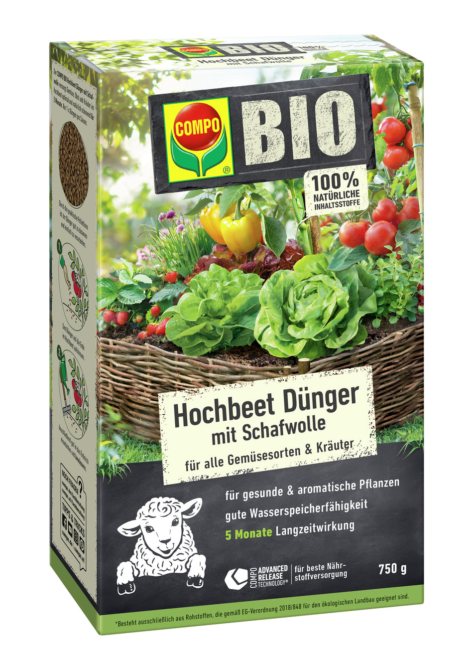 COMPO BIO HOCHB D M SCHAFW 750G