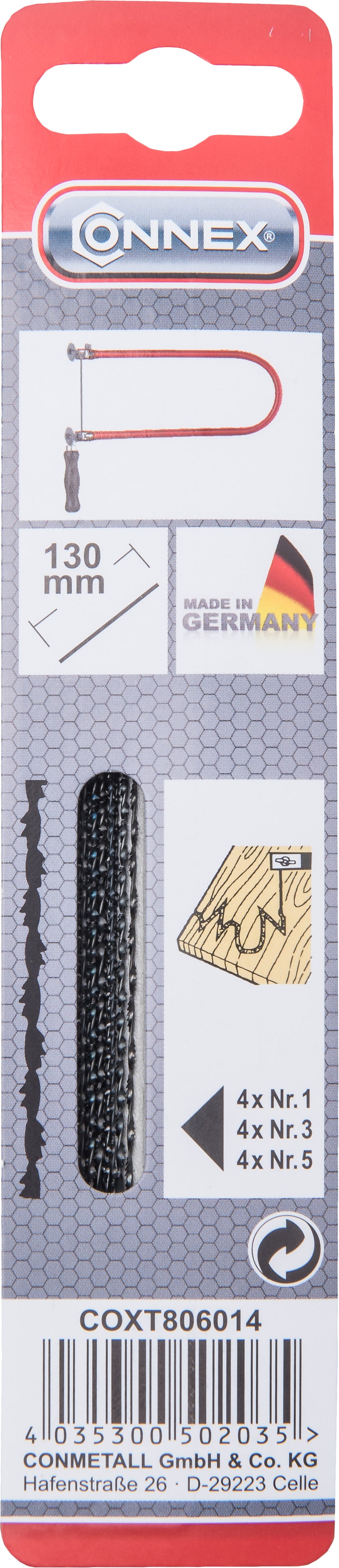 LAUBSÄGEBLATT F. HOLZ ALLSEIT. 12 ST.