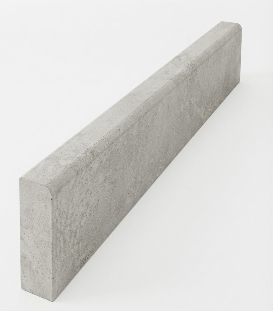 KANN RANDSTEIN  6/20/100CM FLACH GRAU