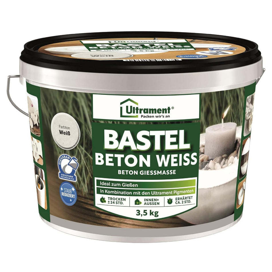 ULTRAMENT BASTEL BETON WEIß 3,5 KG