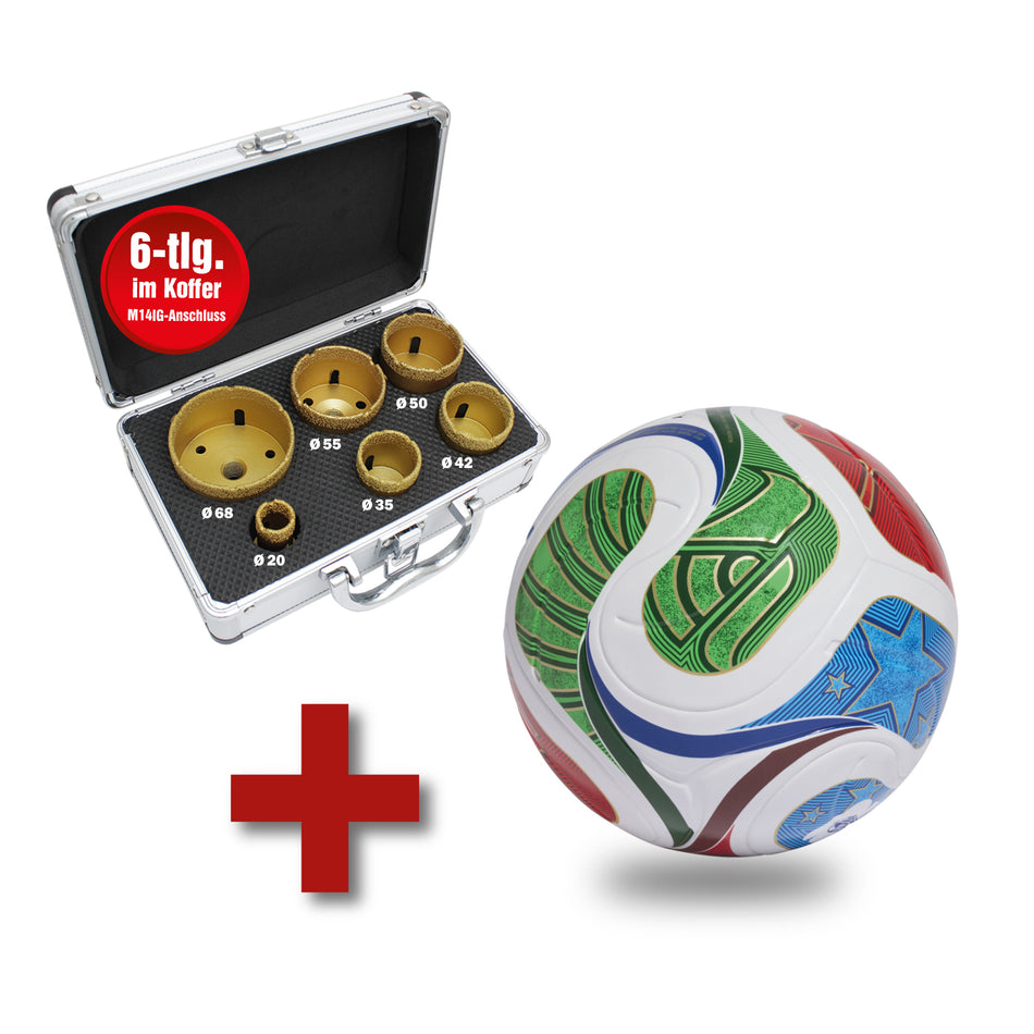 FLIESEN-BOHRKRONEN- SET 6-TLG.-M14IG, Ø