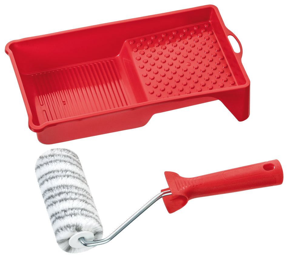 FARBROLLERSET GLATT 12CM MIT WANNE