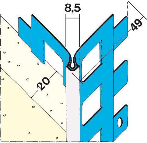 KANTENPROFIL AUßEN 1014 20MM 3M