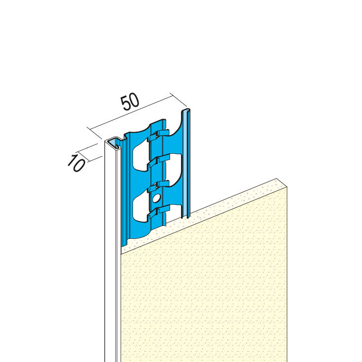 ABSCHLUSSPROFIL AUßEN 1224 10MM 2,5M