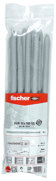 UNI-RAHMENDÜBEL FUR 10X160 SS (10 STÜCK)