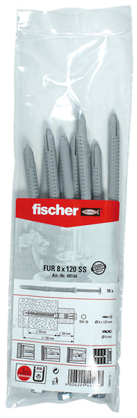 UNI-RAHMENDÜBEL FUR 8X120 SS (10 STÜCK)