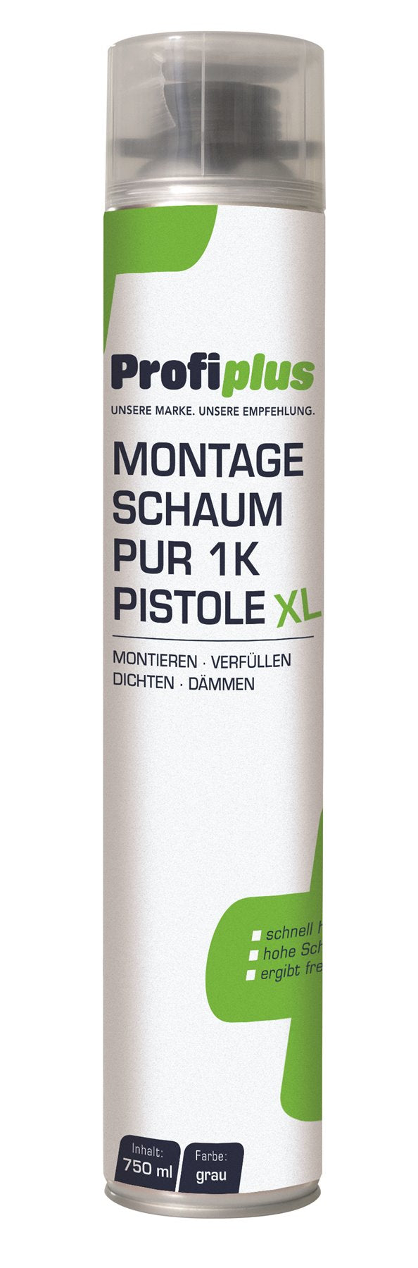 PROFIPLUS Montageschaum PUR 1K Pistole XL, 750-ml-Dose