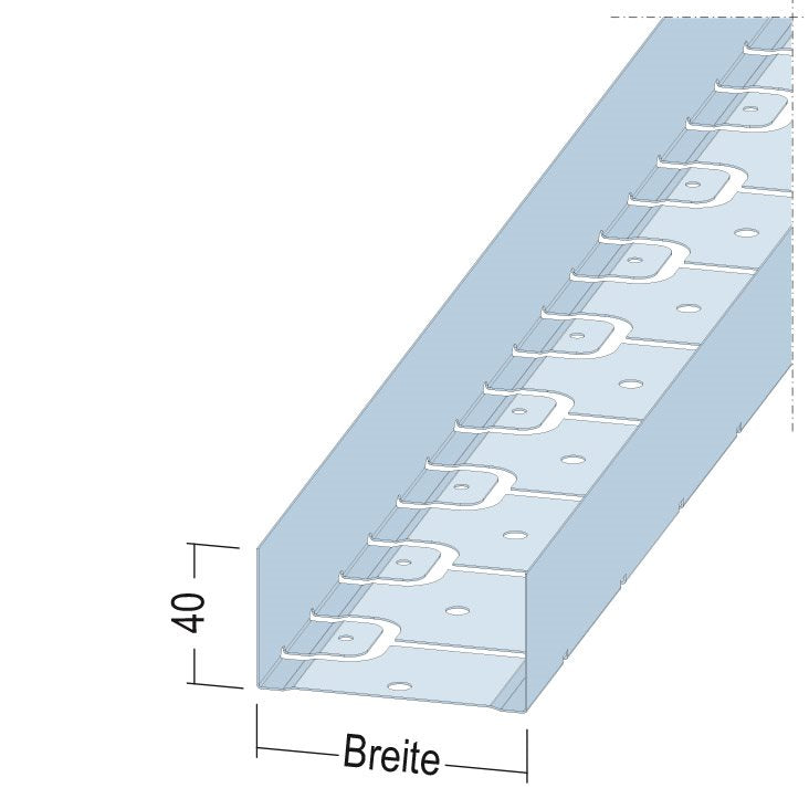 Protektor RS-Profil 5272 – vorgestanzte Schenkel, Bauhöhe 40 mm
