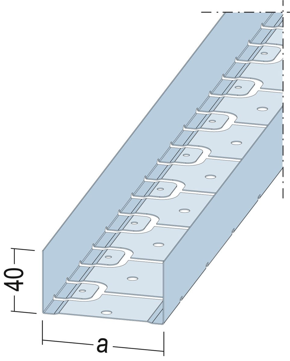 Protektor RS-Profil 5273 – vorgestanzte Schenkel, Bauhöhe 40 mm