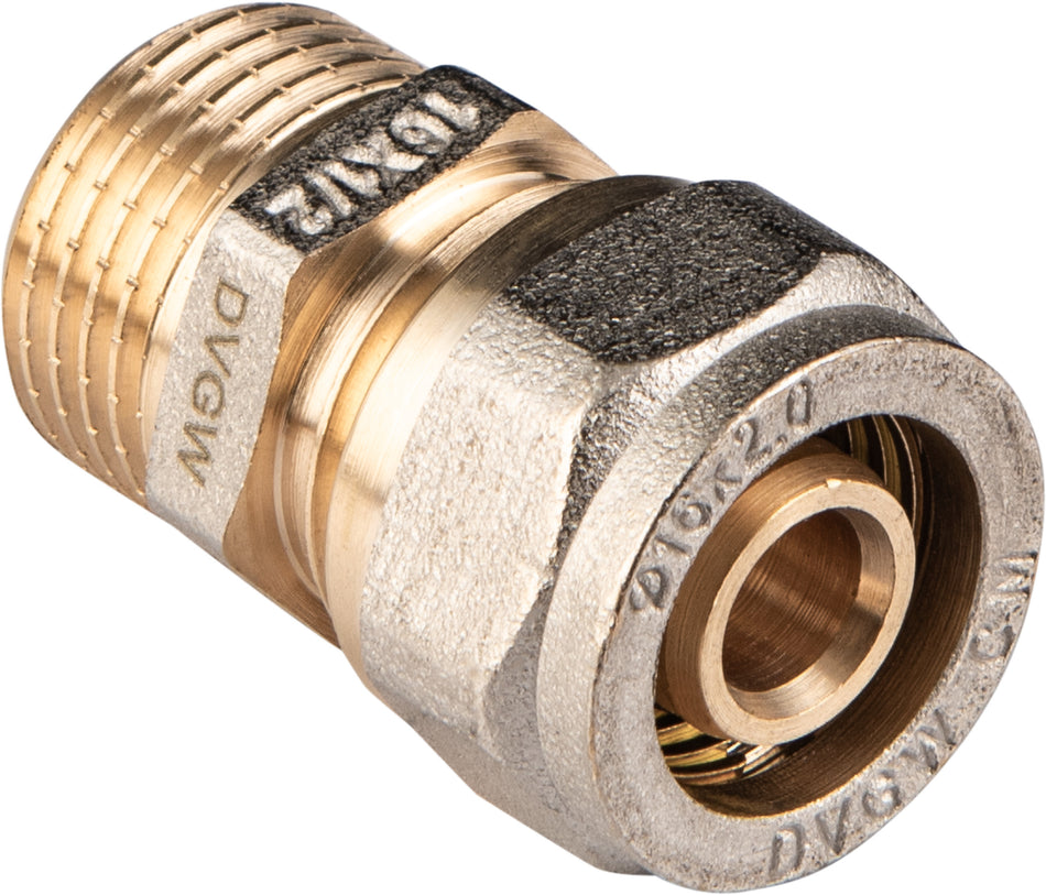ÜBERGANGSSTÜCK VRS 16MMX1/2" AG KPL.