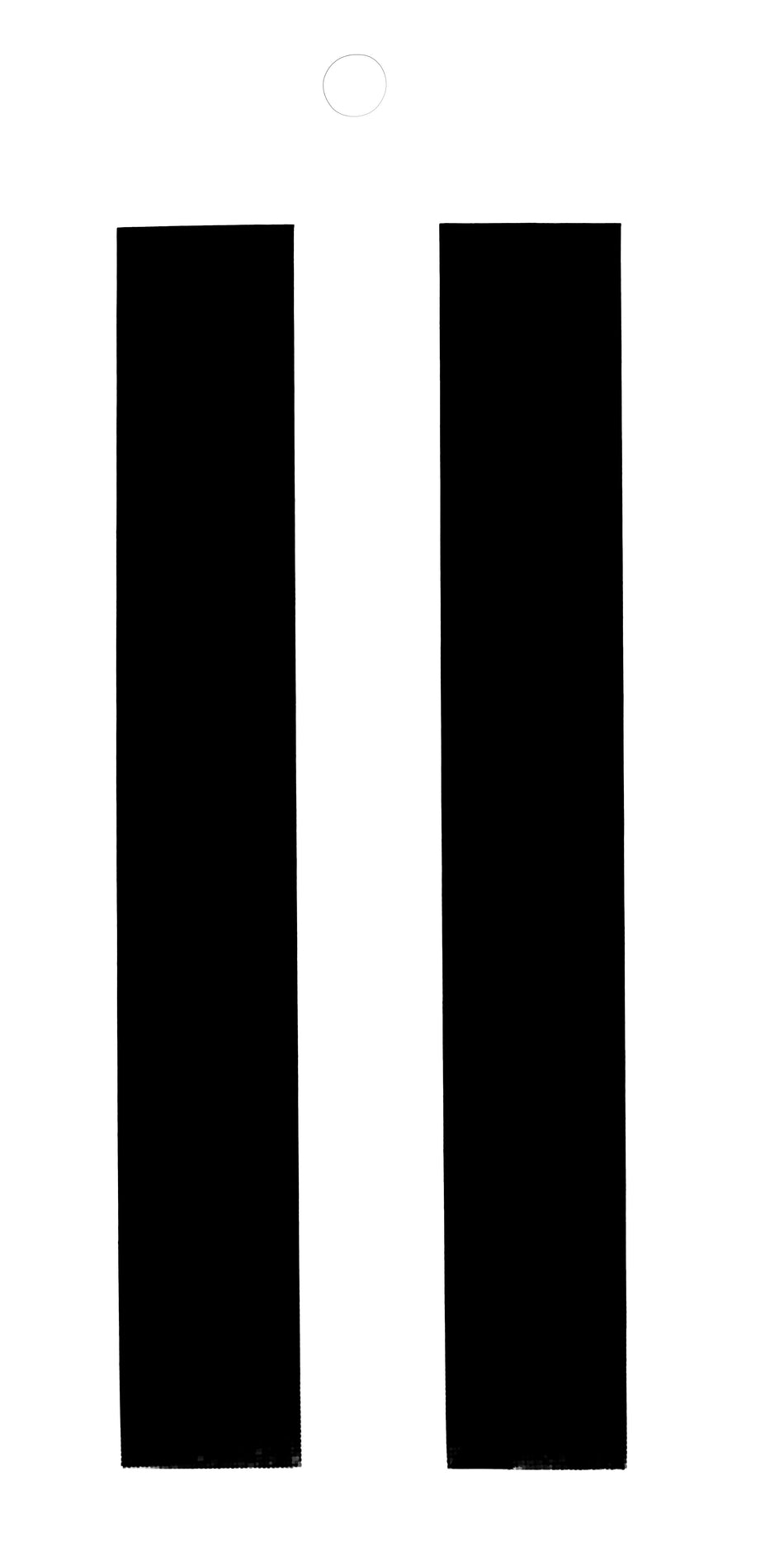 KLEBEBUCHSTABE SCHWARZ 100 MM I