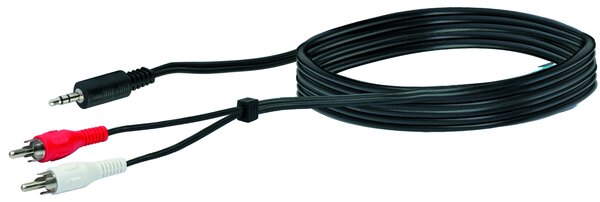 A-AUDIO-ADAPTER 3,5MM ST/2XCINCH-ST 3M