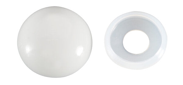 ABDECKKAPPEN UNI 2-TLG. WEIß Ø15 MM