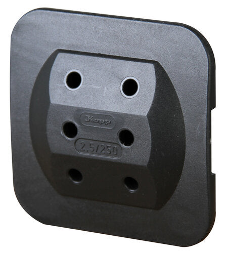 ADAPTER EURO KOPP 3 FACH SCHWARZ
