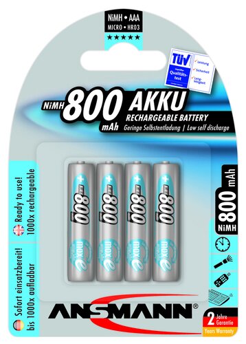 AKKU ANSMANN MAXE MICRO BLUE AAA 4ER