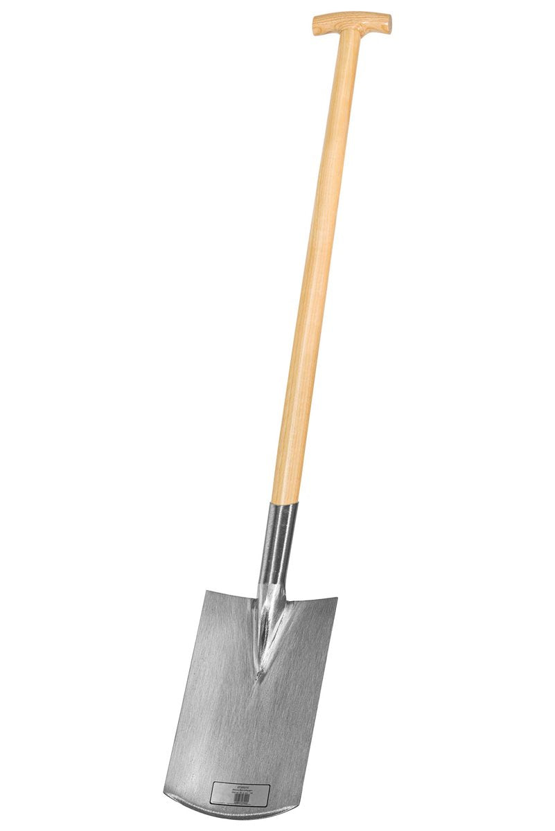 IDEAL Rohrdüllspaten Gärtner Form Gr. 2, poliert, T-Griff, 85 cm