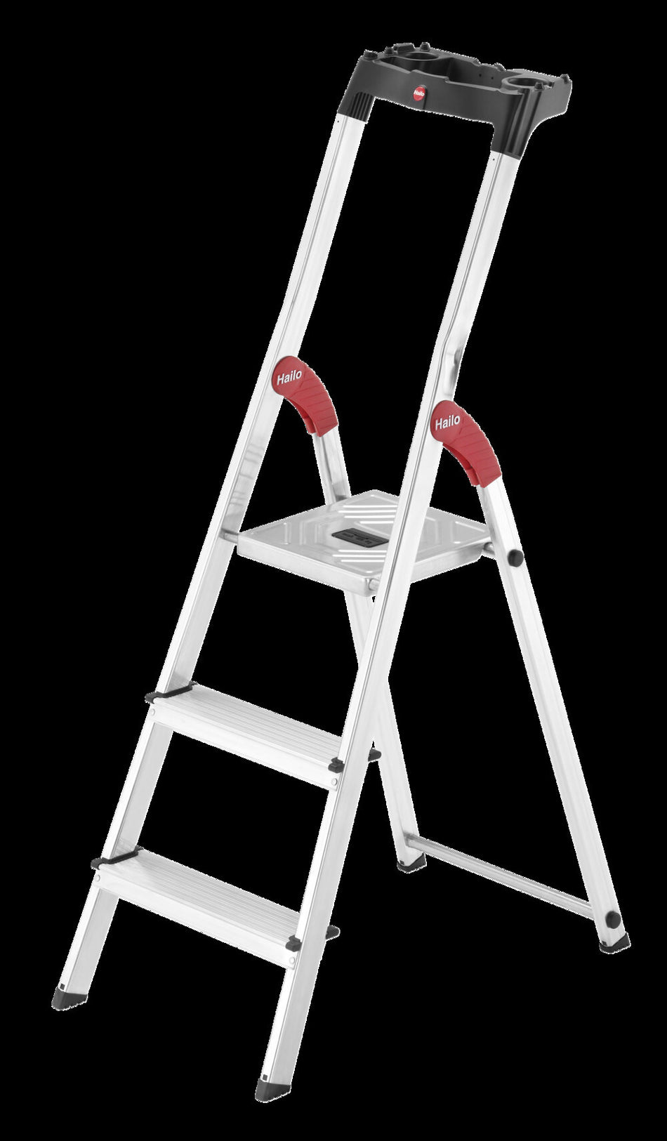 ALU-SICHERHEITS-STEHLEITER L60 3-STUFIG