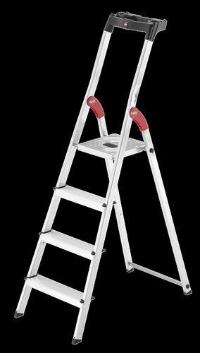 ALU-SICHERHEITS-STEHLEITER L60 4-STUFIG