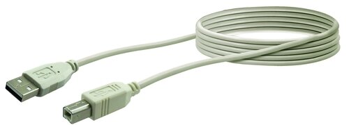 ANSCHLUSSKABEL USB A/B GRAU 1,5M