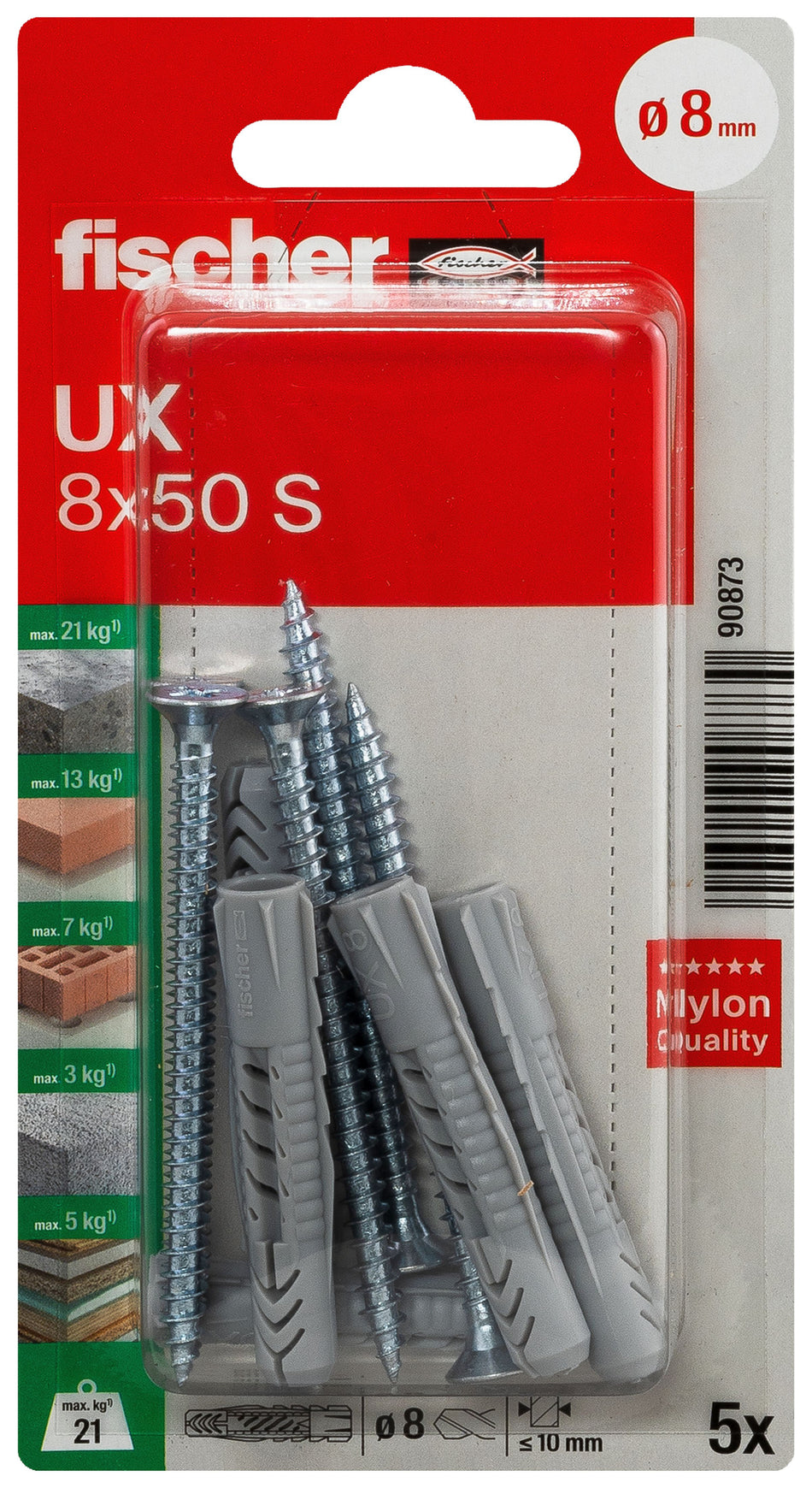 UNIVERSALDÜBEL UX 8X50 S K
