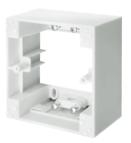 AUFPUTZRAHMEN 1-FACH WEIß 82X82X39 MM