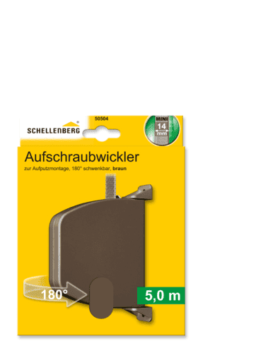 AUFSCHRAUBWICKLER MINI SCHWENKBAR BRAUN