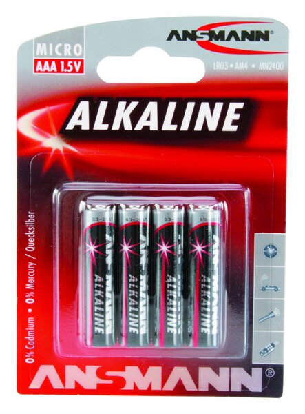 BATTERIE ANSMANN LR03 RED ALKALINE