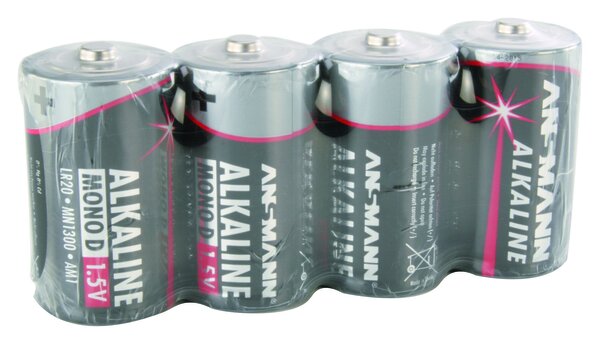 BATTERIE ANSMANN LR20 RED ALKALINE