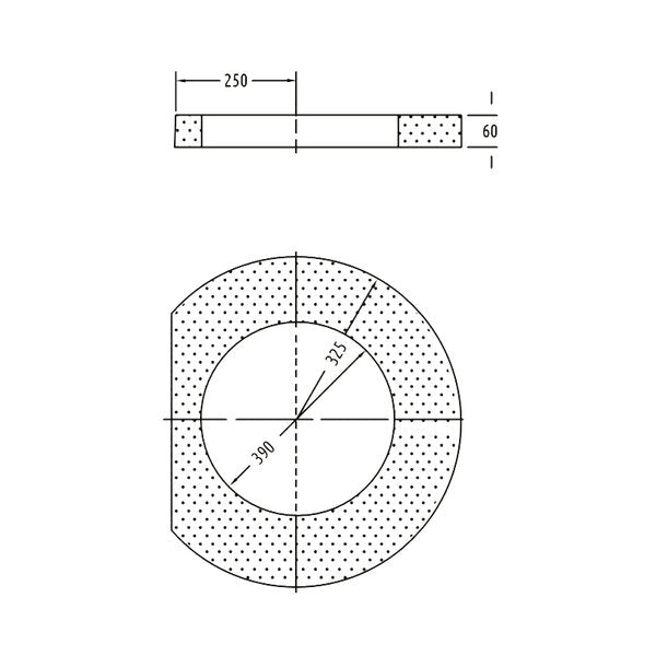 BETON-AUFLAGERING TEIL 10A 6CM