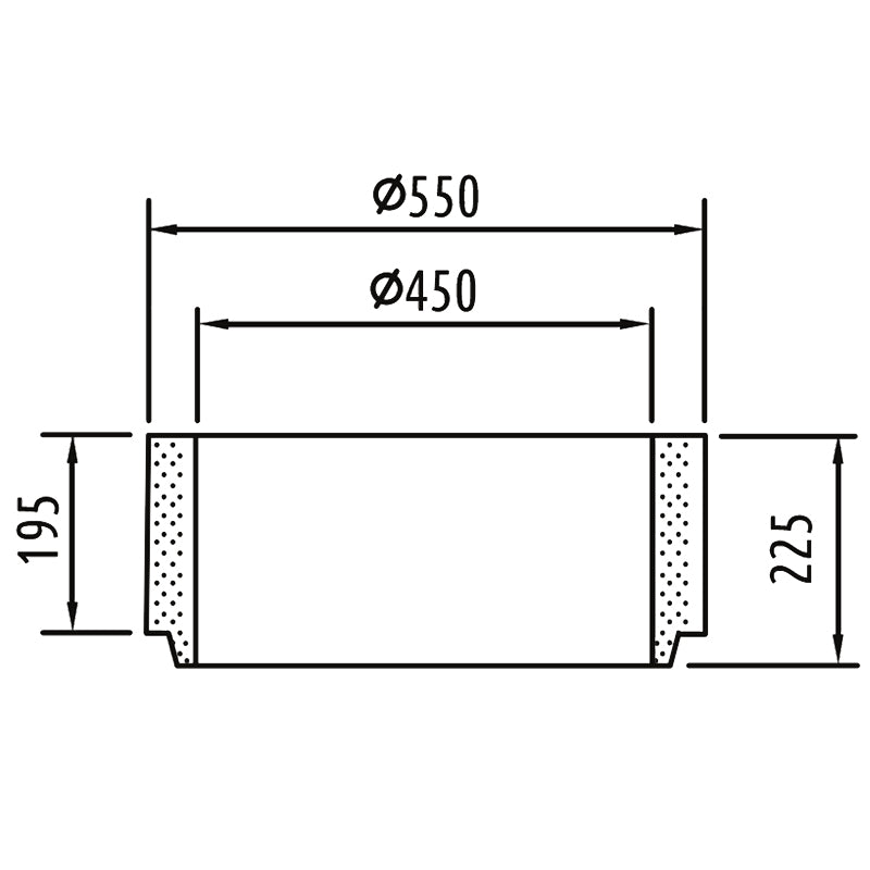 BETON-SCHAFT TEIL 5C 200MM O.TRAGNOCKEN