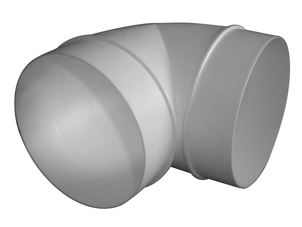 BOGEN 90° MIT MUFFE 125