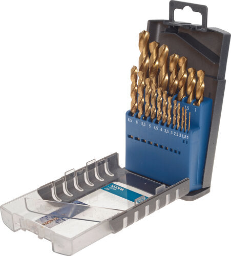 BOHRER-SATZ TITAN Ø1,0-10 MM 19-TLG.