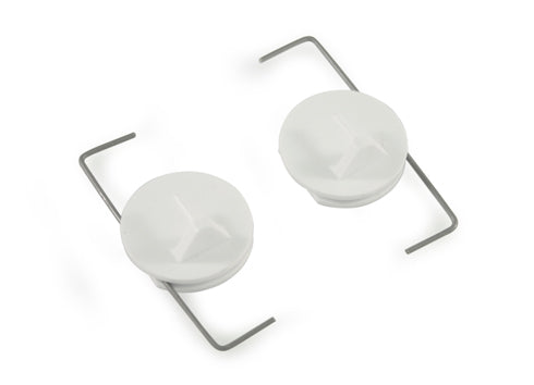 BÜGELKLEMMTRÄGER FÜR VITRAGESTANGE WEIß
