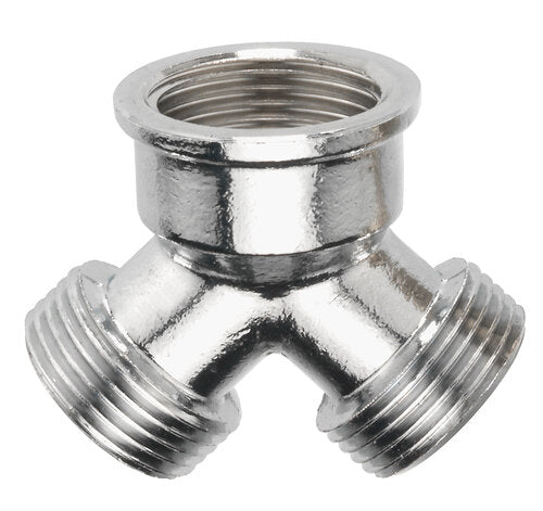 CHROM VERTEILERSTÜCK 1XIG,2X3/4"AG