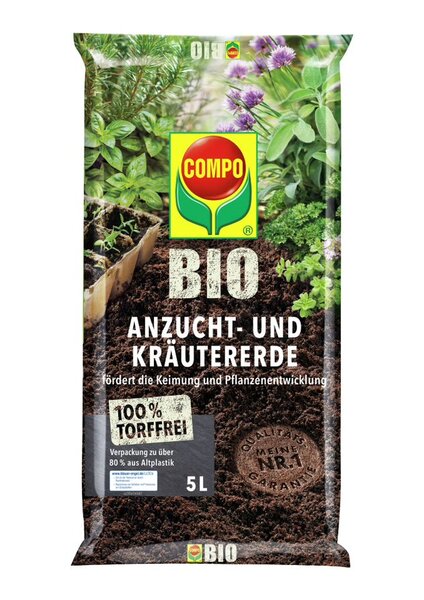 COMPO BIO ANZUCHT- U. KRÄUTERERDE 5L